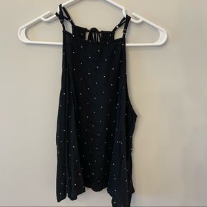 Hollister Pokka Dot Halter Tank Top